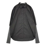 ZAMPA アーバンヒムス urban hymns 袖ニットリブ 長袖シャツ ブラック グレー レディース ザンパ【中古】5-0901T∞