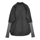 ZAMPA アーバンヒムス urban hymns 袖ニットリブ 長袖シャツ ブラック グレー レディース ザンパ【中古】5-0901T∞