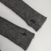 ZAMPA アーバンヒムス urban hymns 袖ニットリブ 長袖シャツ ブラック グレー レディース ザンパ【中古】5-0901T∞