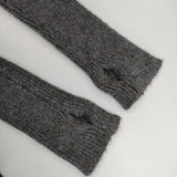 ZAMPA アーバンヒムス urban hymns 袖ニットリブ 長袖シャツ ブラック グレー レディース ザンパ【中古】5-0901T∞