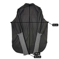 ZAMPA アーバンヒムス urban hymns 袖ニットリブ 長袖シャツ ブラック グレー レディース ザンパ【中古】5-0901T∞