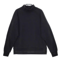 NEUTRALWORKS ニュートラルワークス ライトウォーム スウェットロングスリーブ モックネック  長袖Ｔシャツ カットソー ロンＴ ブラック レディース【中古】5-0316M∞