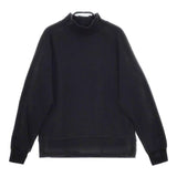 NEUTRALWORKS ニュートラルワークス ライトウォーム スウェットロングスリーブ モックネック  長袖Ｔシャツ カットソー ロンＴ ブラック レディース【中古】5-0316M∞