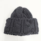 HIGHLAND2000 ブリティッシュウール 帽子 ニットキャップ ネイビー レディース ハイランド2000【中古】5-1023T◎