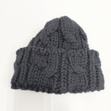 HIGHLAND2000 ブリティッシュウール 帽子 ニットキャップ ネイビー レディース ハイランド2000【中古】5-1023T◎