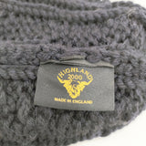 HIGHLAND2000 ブリティッシュウール 帽子 ニットキャップ ネイビー レディース ハイランド2000【中古】5-1023T◎