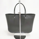 ARTS&SCIENCE Simple box bag レザー 053-B073-890 牛革 トートバッグ ブラック レディース アーツ&サイエンス【中古】5-0227G◎