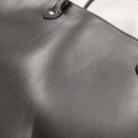 ARTS&SCIENCE Simple box bag レザー 053-B073-890 牛革 トートバッグ ブラック レディース アーツ&サイエンス【中古】5-0227G◎