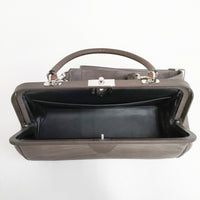 ARTS&SCIENCE Box gamaguchi bag 2WAYドクターズバッグ レザー 093-B02C-850 牛革 ハンドバッグ ブラウン レディース アーツ&サイエンス【中古】5-0227G◎
