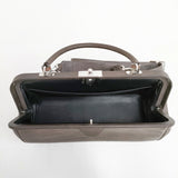 ARTS&SCIENCE Box gamaguchi bag 2WAYドクターズバッグ レザー 093-B02C-850 牛革 ハンドバッグ ブラウン レディース アーツ&サイエンス【中古】5-0227G◎