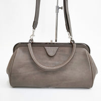 ARTS&SCIENCE Box gamaguchi bag 2WAYドクターズバッグ レザー 093-B02C-850 牛革 ハンドバッグ ブラウン レディース アーツ&サイエンス【中古】5-0227G◎