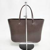ARTS&SCIENCE Simple box bag レザー トートバッグ ブラウン レディース アーツ&サイエンス【中古】5-0227G◎