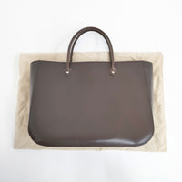 ARTS&SCIENCE Simple box bag レザー トートバッグ ブラウン レディース アーツ&サイエンス【中古】5-0227G◎