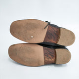 Paul Harnden オックスフォードシューズ ペンキ加工 ペイント レザーシューズ サイズ5.5 シューズ・靴 ブラック レディース ポールハーデン【中古】5-0301G◎