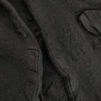 MARC LE BIHAN ウール ノースリーブジャケット フランス製 ベスト ブラック レディース マルクルビアン【中古】5-0901T∞