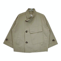 LE GLAZIK JL-8047 SGG 新品 スタンドカラー ショートコート ジャケット ライトカーキ タグ表記：LT.OLIVE レディース ルグラジック【中古】5-0420M△