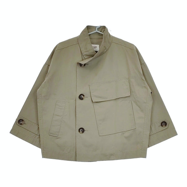 LE GLAZIK JL-8047 SGG 新品 スタンドカラー ショートコート ジャケット ライトカーキ タグ表記：LT.OLIVE レディース ルグラジック【中古】5-0420M△