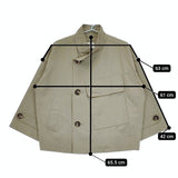 LE GLAZIK JL-8047 SGG 新品 スタンドカラー ショートコート ジャケット ライトカーキ タグ表記：LT.OLIVE レディース ルグラジック【中古】5-0420M△