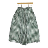 soil FANCY GINGHAM CHECK GATHERED CULOTTES NSL23035 ギンガムチェック キュロット グリーン ホワイト レディース ソイル【中古】5-0420M△