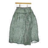 soil FANCY GINGHAM CHECK GATHERED CULOTTES NSL23035 ギンガムチェック キュロット グリーン ホワイト レディース ソイル【中古】5-0420M△