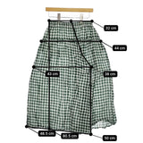 soil FANCY GINGHAM CHECK GATHERED CULOTTES NSL23035 ギンガムチェック キュロット グリーン ホワイト レディース ソイル【中古】5-0420M△