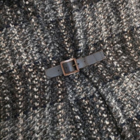 john branigan アイルランド製 ウールアルパカ ニット ポンチョ チャコールグレー レディース ジョンブラニガン【中古】5-0924T∞