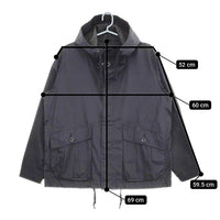MHL. ポリウレタンコーティング 596-8225500 マウンテンパーカ コットンジャケット ブルゾン ネイビー 濃紺 メンズ エムエイチエル【中古】5-0428M∞