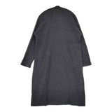 evam eva E223K167 wool robe ローブ ロングカーディガン ニット 日本製 コート チャコールグレー レディース エヴァムエヴァ【中古】5-0812T△