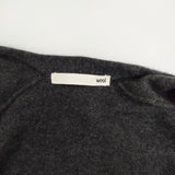 evam eva E223K167 wool robe ローブ ロングカーディガン ニット 日本製 コート チャコールグレー レディース エヴァムエヴァ【中古】5-0812T△