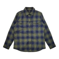mont-bell WIC.O.D.シャツ Women's 1114334 チェック ポリエステル 長袖シャツ グリーン カーキ レディース モンベル【中古】5-0316M∞