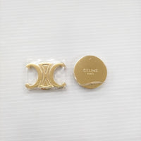 CELINE 未使用品 TicTacToe ティックタックトゥー カーフスキン&ブラス 定価132000円 ボードゲーム ブラウン セリーヌ【中古】5-0213G♪