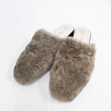 BEAUTIFUL SHOES 未使用品 MOUTON SANDALS 24.5cm ファー ムートン 定価52800円 サンダル ブラウン レディース ビューティフルシューズ【中古】5-1023T◎