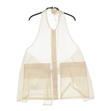 TENNE HANDCRAFTED MODERN 新品 定価38500円 オーガンジー ベスト 23SS ベージュ レディース テンハンドクラフテッドモダン【中古】5-0323M♪