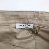MARW UNITED ARROWS バルーンチノパンツ 34 バレルレッグ コクーン 定価12100円 ベージュ レディース マルゥユナイテッドアローズ【中古】5-0506M♪