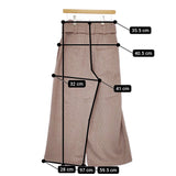 ALYSI イタリア製 ワイドパンツ ベルト付き 総柄 パンツ ブラウン ホワイト レディース アリジ【中古】5-0506M♪