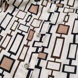 FLY GIRL フライガール イタリア製 ポリエステル 総柄 サイズS 長袖シャツ アイボリー レディース【中古】5-0506M♪