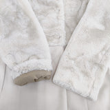 FLY GIRL イタリア製 異素材切り替え スタンドカラーコート サイズ42 コート オフホワイト レディース フライガール【中古】5-1102A◎