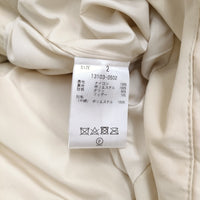 CLANE 新品 COCOON SHORT DOWN COAT 13103-0502 サイズ2 定価49500円 ダウンコート アイボリー レディース クラネ【中古】5-0213A♪