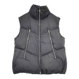 PASSIONE ジップダウンベスト 定価27500円 サイズ38 ベスト チャコールグレー レディース パシオーネ【中古】5-1102A◎