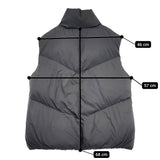 PASSIONE ジップダウンベスト 定価27500円 サイズ38 ベスト チャコールグレー レディース パシオーネ【中古】5-1102A◎