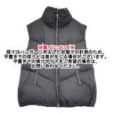 PASSIONE ジップダウンベスト 定価27500円 サイズ38 ベスト チャコールグレー レディース パシオーネ【中古】5-1102A◎