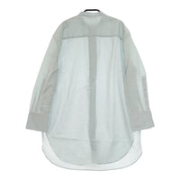 qualite バンドカラーチュニックブラウス 3244-00-10031 長袖シャツ コットン チュニック ライトグリーン レディース カリテ【中古】5-0420M△