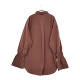 TODAYFUL Gather Sleeve Typewriter Blouse 12220405 定価19800円 付け襟 ブラウス シャツ ブラウン レディース トゥデイフル【中古】5-0506M♪