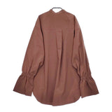 TODAYFUL Gather Sleeve Typewriter Blouse 12220405 定価19800円 付け襟 ブラウス シャツ ブラウン レディース トゥデイフル【中古】5-0506M♪