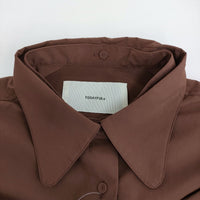 TODAYFUL Gather Sleeve Typewriter Blouse 12220405 定価19800円 付け襟 ブラウス シャツ ブラウン レディース トゥデイフル【中古】5-0506M♪