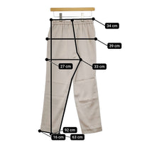 qualite 2WAYバックピーチタックパンツ 3245-00-50009 イージーパンツ パンツ ピンクベージュ レディース カリテ【中古】5-0420M△