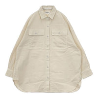 Healthy Denim HL15620 コーデュロイシャツ スーパービッグシャツ オーバーシャツ 長袖シャツ アイボリー レディース ヘルシーデニム【中古】5-0924T∞