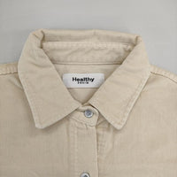 Healthy Denim HL15620 コーデュロイシャツ スーパービッグシャツ オーバーシャツ 長袖シャツ アイボリー レディース ヘルシーデニム【中古】5-0924T∞