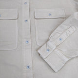 Healthy Denim HL15620 コーデュロイシャツ スーパービッグシャツ オーバーシャツ 長袖シャツ アイボリー レディース ヘルシーデニム【中古】5-0924T∞