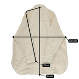 Healthy Denim HL15620 コーデュロイシャツ スーパービッグシャツ オーバーシャツ 長袖シャツ アイボリー レディース ヘルシーデニム【中古】5-0924T∞